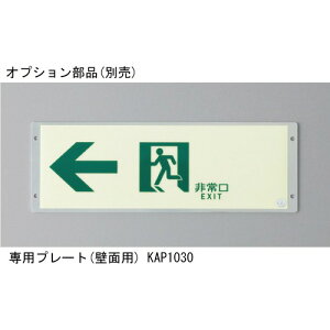 【杉田エース】 高輝度蓄光 誘導標識 専用プレート(壁面用) KAP1030 【215-894】
