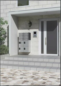 NASTA ナスタ 宅配ボックス(プチ宅)前入前出/アナログキー・防水タイプ/ポスト組合せ KS-TLP36R-4A W360 H400 D317 ステンレスヘアーライン ブラック ホワイト 一部受注生産品