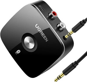 UGRRN Bluetooth 5.1 V[o[ XeIV[o[ Bluetooth5.1 z[XeI/Xs[J[/R|/TV/p CX Aptx HD/Aptx/AAC/SBC u[gD[XM@ 3.5mm{RCA ቄx ƒp/er/AEg