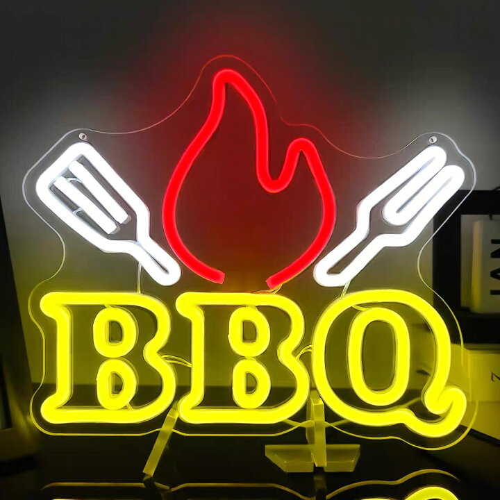 楽天市場】ネオンサイン バーベキュー BBQ LEDネオンライト 多階段調光 