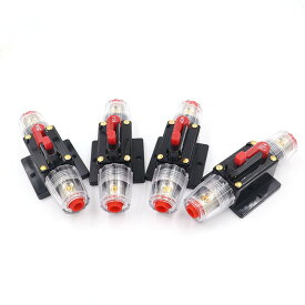 「10％OFFクーポン配布中」自動遮断器 12-48V 50Amp -100Amp 過負荷保護保険? 手動再起?付き サーキットブレーカー ヒューズホルダー DC車載オーディオ用 防水光発?システムの高電流 インライン保険? ホルダー 自動車用船舶用