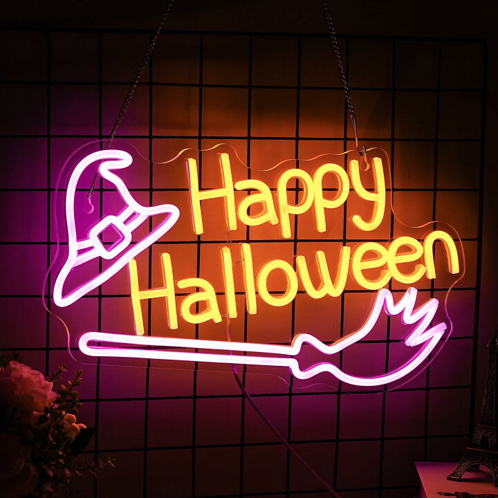 楽天市場】「Happy Halloween」ネオンサイン LEDネオンライト 