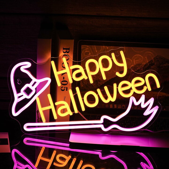 楽天市場】「Happy Halloween」ネオンサイン LEDネオンライト 