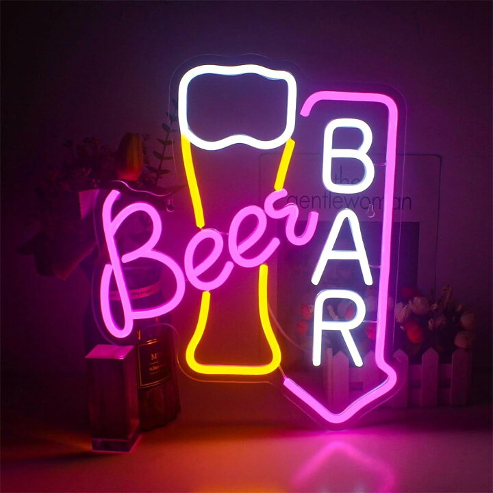 楽天市場】ネオンサイン 「ビールバー」 USB給電 NEON SIGN ネオン管  