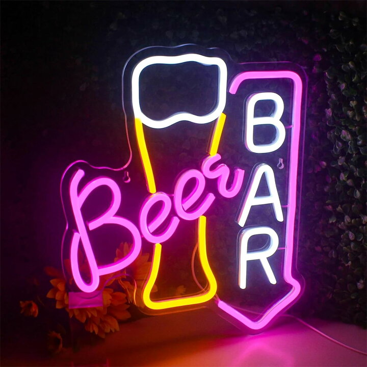 楽天市場】【10％OFFクーポン配布中】ネオンサイン 「ビールバー」 LED 