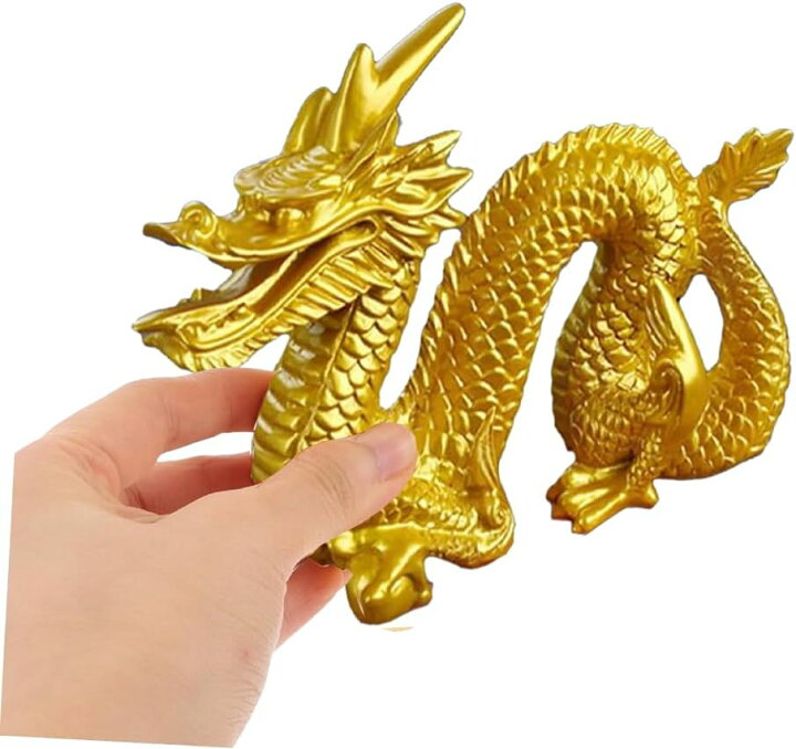 楽天市場】龍 置物 風水 金龍 黄龍 開運 龍の置物 ミニ 真鍮 かわいい 