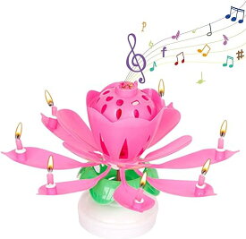 「10％OFFクーポン配布中」【6色から選べる】蓮の花のケーキキャンドル マジックフラワーバースデーキャンドル カラフルに信じられないほどのバースデーキャンドル マルチカラーミュージカルケーキキャンドル 誕生日パーティーのキャンドル ハッピーバースデーキャンドル