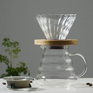 「10%OFFクーポン配布中」コーヒーポットセット ハンドドリップコーヒーメーカー ガラスシェアポットセット