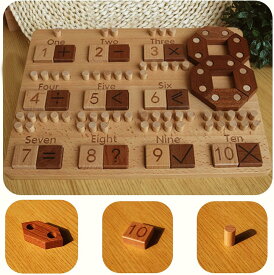 数学ボード 子供 ため 数学ボードゲーム 教育デジタルボードゲーム - 追加 減算 乗算 ディビジョン 計算 子供向け ディビジョン 計算 木製学習デジタルおもちゃ 幼児教育玩具 知育玩具 家族遊び 出産祝い