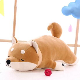 ぬいぐるみ犬 - 52cm かわいいぬいぐるみ人形 | ソフトで心地よいクッション、リビングルームやベッドルーム、ソファに最適なサイズ リラックス 癒しグッズ プレゼント ベッドソファ用インテリア 可愛い もこもこ お誕生日プレゼント ブラックイエロー