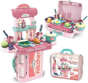 おままごと キッチン コンパクト 調理器具付き 子供 キッチン おもちゃ 収納 卓上 組立式 知育玩具 ミニキッチン 台所 幼稚園 女の子 3 4 5 6 7 8 9 10歳 誕生日プレゼント(電池は付属していま