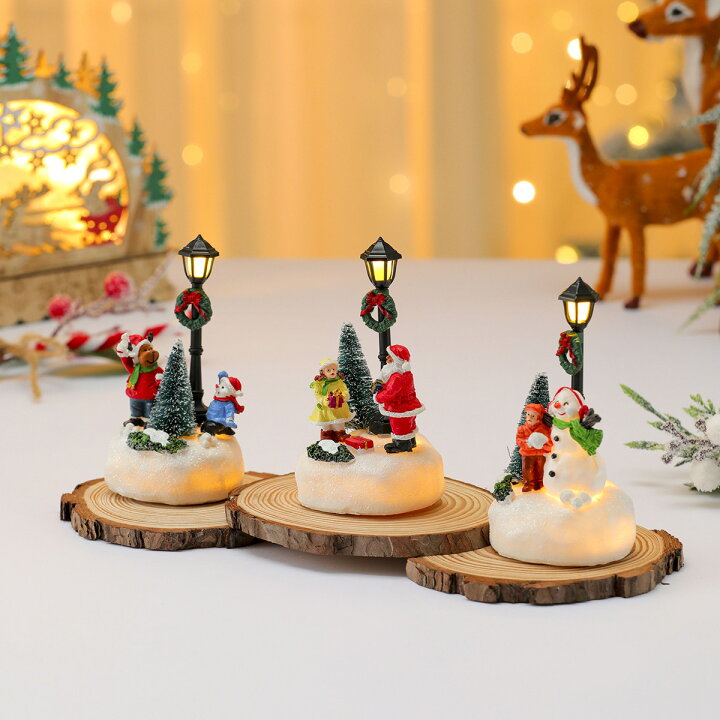 楽天市場】新しい光るクリスマス樹脂製オーナメント - 小さな家の 