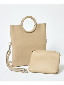 サークルハンドルバッグ《MILLELA FIRENZE》 FAVORITE SUKINAMONO イネド バッグ ハンドバッグ ブラック シルバー ベージュ【送料無料】[Rakuten Fashion]
