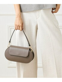 【SALE／10%OFF】オーバルデザイン ショルダーバッグ《MILLELA FIRENZE》 FAVORITE SUKINAMONO イネド バッグ ショルダーバッグ ホワイト ブラック【RBA_E】【送料無料】[Rakuten Fashion]