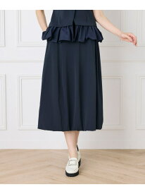 【SALE／60%OFF】セミバルーンスカート Maglie par ef-de マーリエ ル カセット スカート ロング・マキシスカート グレー ネイビー【RBA_E】【送料無料】[Rakuten Fashion]