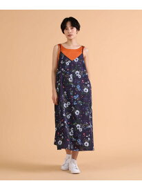 ガーデンキャミワンピース I.T.'S. international イッツインターナショナル ワンピース・ドレス ワンピース ネイビー【送料無料】[Rakuten Fashion]