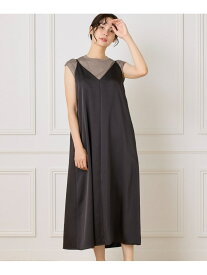【SALE／50%OFF】2WAYキャミソールワンピース INED イネド ワンピース・ドレス ワンピース ブラック【RBA_E】【送料無料】[Rakuten Fashion]