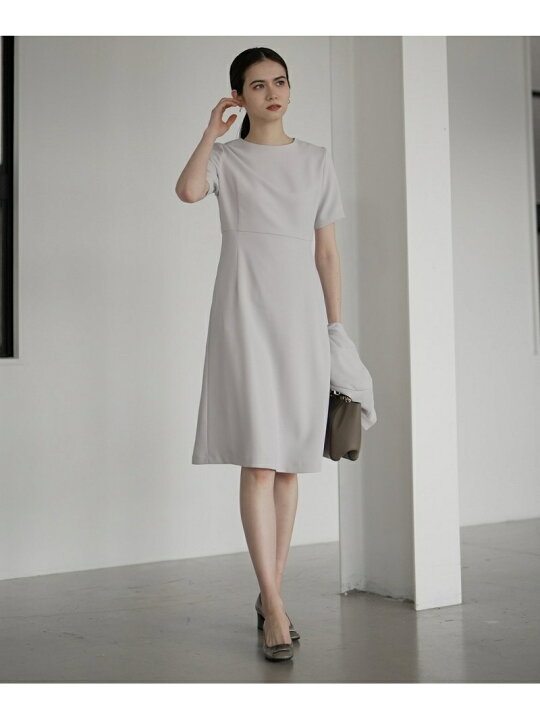 楽天市場 大きいサイズ マルチway フレアワンピース Ined Ined イネド ワンピース 半袖ワンピース グレー ブラック ネイビー 送料無料 Rakuten Fashion Ined イネド