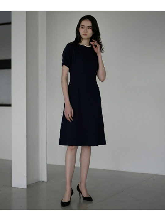 楽天市場 大きいサイズ マルチway フレアワンピース Ined Ined イネド ワンピース 半袖ワンピース グレー ブラック ネイビー 送料無料 Rakuten Fashion Ined イネド