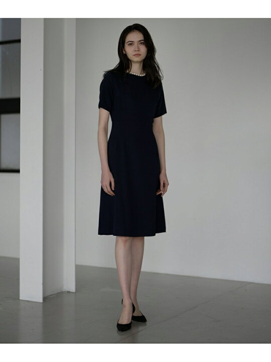 楽天市場 大きいサイズ マルチway フレアワンピース Ined Ined イネド ワンピース 半袖ワンピース グレー ブラック ネイビー 送料無料 Rakuten Fashion Ined イネド