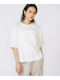 【SALE／60%OFF】袖チュールカットソー INED イネド トップス カットソー・Tシャツ ネイビー ブルー ホワイト【RBA_E】【送料無料】[Rakuten Fashion]