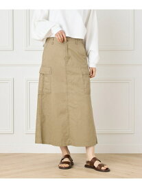 【SALE／60%OFF】ミリタリースカート《YVON》 INED イネド スカート ロング・マキシスカート カーキグリーン ブラウン【RBA_E】【送料無料】[Rakuten Fashion]