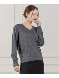 【SALE／50%OFF】FF30ゲージ Vネックニット INED イネド トップス ニット ブラック グレー ネイビー【RBA_E】【送料無料】[Rakuten Fashion]