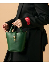 GLINDA BAG SMALL ハンドバッグ《DELL'EST》 FAVORITE SUKINAMONO イネド バッグ ハンドバッグ グリーン ブラウン【送料無料】[Rakuten Fashion]