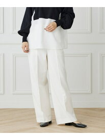 【SALE／50%OFF】《大きいサイズ》Aimee美脚ワイドパンツ INED イネド パンツ スラックス・ドレスパンツ ブラック グレー ホワイト【RBA_E】【送料無料】[Rakuten Fashion]