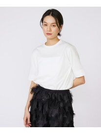 【SALE／60%OFF】サイドスリットデザインTシャツ INED イネド トップス カットソー・Tシャツ グレー グリーン ブラック ホワイト【RBA_E】【送料無料】[Rakuten Fashion]