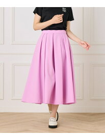 【SALE／45%OFF】ボリュームタックスカート Maglie par ef-de マーリエ ル カセット スカート ロング・マキシスカート ピンク ブラック ホワイト【RBA_E】【送料無料】[Rakuten Fashion]