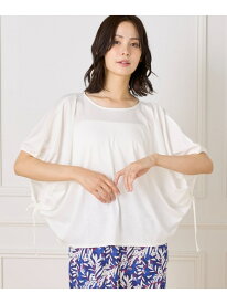 【SALE／40%OFF】ドローストリングスリーブカットソー I.T.'S. international イッツインターナショナル トップス カットソー・Tシャツ ブラウン ホワイト ブラック【RBA_E】【送料無料】[Rakuten Fashion]