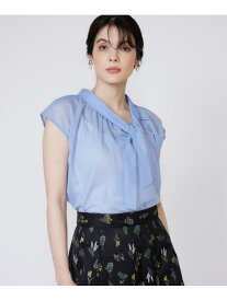 【SALE／50%OFF】《大きいサイズ》アシンメトリーシアーカットソー Maglie par ef-de マーリエ ル カセット トップス カットソー・Tシャツ ブルー ブラック【RBA_E】【送料無料】[Rakuten Fashion]