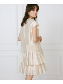 【SALE／60%OFF】シャーリングプリーツワンピース《la veille by SUPERIOR CLOSET》 INED イネド ワンピース・ドレス その他のワンピース・ドレス ホワイト ブラック【RBA_E】【送料無料】[Rakuten Fashion]
