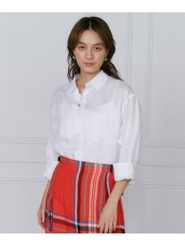 【SALE／40%OFF】リネンレギュラーカラーシャツ INED イネド トップス シャツ・ブラウス ホワイト ブルー ピンク ブラック カーキグリーン【RBA_E】【送料無料】[Rakuten Fashion]