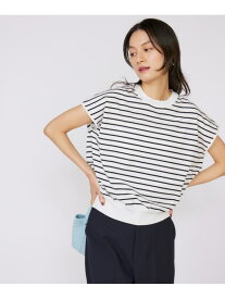 【SALE／50%OFF】フレンチスリーブニットプルオーバー INED イネド トップス ニット ホワイト ネイビー オレンジ カーキグリーン【RBA_E】【送料無料】[Rakuten Fashion]