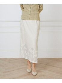 【SALE／50%OFF】裾レーススカート《la veille by SUPERIOR CLOSET》 INED イネド スカート その他のスカート ベージュ ブラック【RBA_E】【送料無料】[Rakuten Fashion]