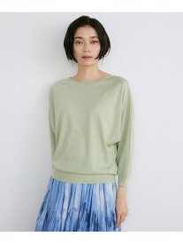 【SALE／30%OFF】《大きいサイズ》ドルマンスリーブニット《Cuoo》 INED イネド トップス ニット グリーン ホワイト ネイビー【RBA_E】【送料無料】[Rakuten Fashion]