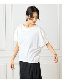 【SALE／50%OFF】ボートネックドルマンカットソー INED イネド トップス カットソー・Tシャツ ホワイト ブラック【RBA_E】【送料無料】[Rakuten Fashion]