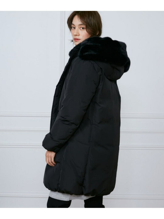 楽天市場】【SALE／25%OFF】フェイクファーフードロングダウンコート 