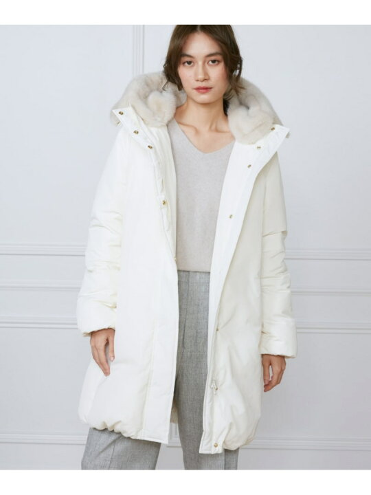 楽天市場】【SALE／25%OFF】フェイクファーフードロングダウンコート 