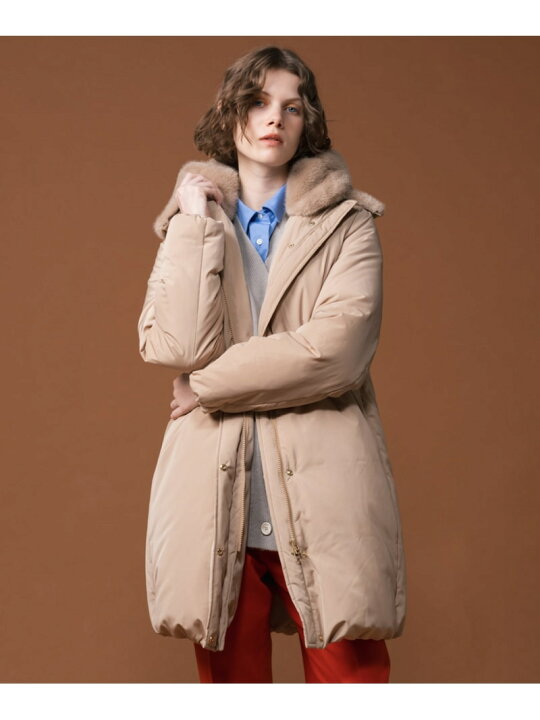 楽天市場】【SALE／25%OFF】フェイクファーフードロングダウンコート 
