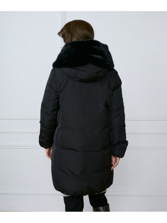 楽天市場】【SALE／25%OFF】フェイクファーフードロングダウンコート 