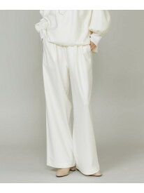圧縮スムースイージーパンツ INED イネド パンツ スラックス・ドレスパンツ ホワイト グレー【送料無料】[Rakuten Fashion]