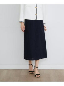 【SALE／55%OFF】《大きいサイズ》レースタイトスカート INED イネド スカート ロング・マキシスカート ネイビー ホワイト【RBA_E】【送料無料】[Rakuten Fashion]
