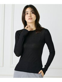 【SALE／10%OFF】《大きいサイズ》クルーネックテレコカットソー INED イネド トップス カットソー・Tシャツ ブラック ホワイト グレー【RBA_E】【送料無料】[Rakuten Fashion]