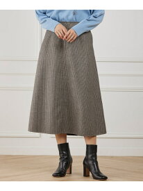 【SALE／40%OFF】《大きいサイズ》ダブルフェイスAラインスカート INED イネド スカート ロング・マキシスカート ブラウン【RBA_E】【送料無料】[Rakuten Fashion]