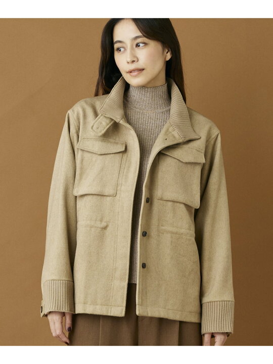 楽天市場】【SALE／40%OFF】《INED CLARO》ウールブレンドミリタリー 
