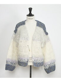 TICCA ハンドニットモヘアカーディガン TBDA-422 INED イネド トップス カーディガン ホワイト グリーン【送料無料】[Rakuten Fashion]