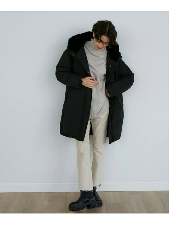 楽天市場】【SALE／40%OFF】フーデットロングダウンコート INED イネド 